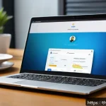 비밀번호 관리 시스템과 사용자 신뢰 구축 - A modern digital workspace scene showcasing a Thai professional using a sleek password manager app o...